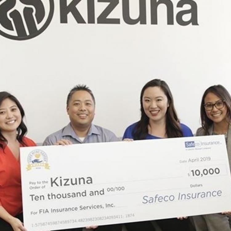 Kizuna Awarded $10,000 Donation from FIA Insurance Services | Redondo Beach Today